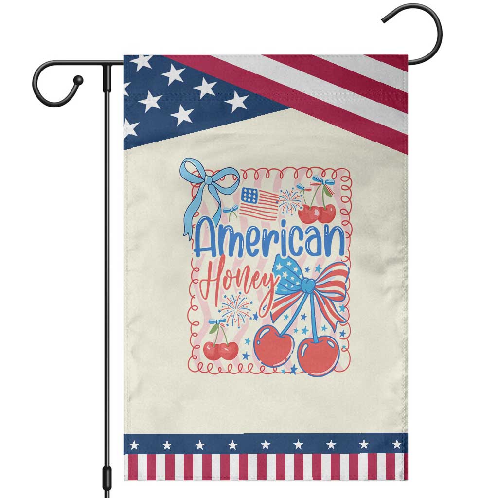 Funny 4th Of July American Honey Garden Flag USA Independence Day Coquette TS11 Modern Beige Blue Print Your Wear