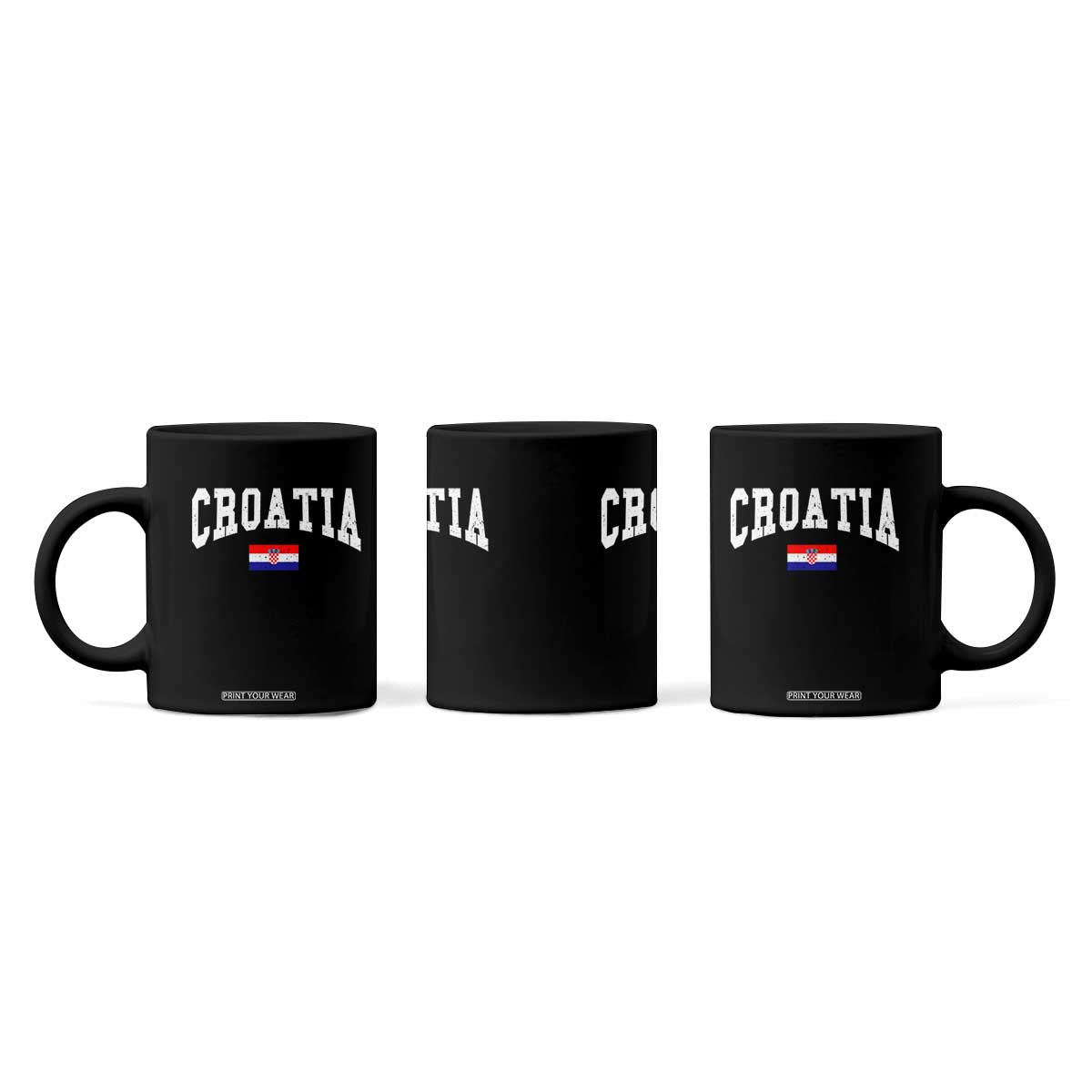 Croatia Hrvatska Flag Zagreb Croatian Jersey Retro Coffee Mug TS11 Print Your Wear