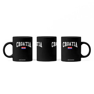 Croatia Hrvatska Flag Zagreb Croatian Jersey Retro Coffee Mug TS11 Print Your Wear