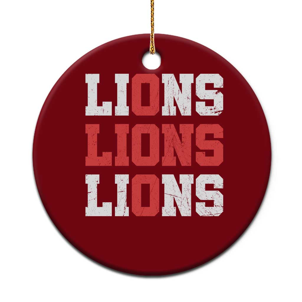 England Lions Soccer English Pride Ceramic Ornament TS11 1pc Red Print Your Wear