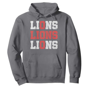 England Lions Soccer English Pride Hoodie TS11 Charcoal Print Your Wear