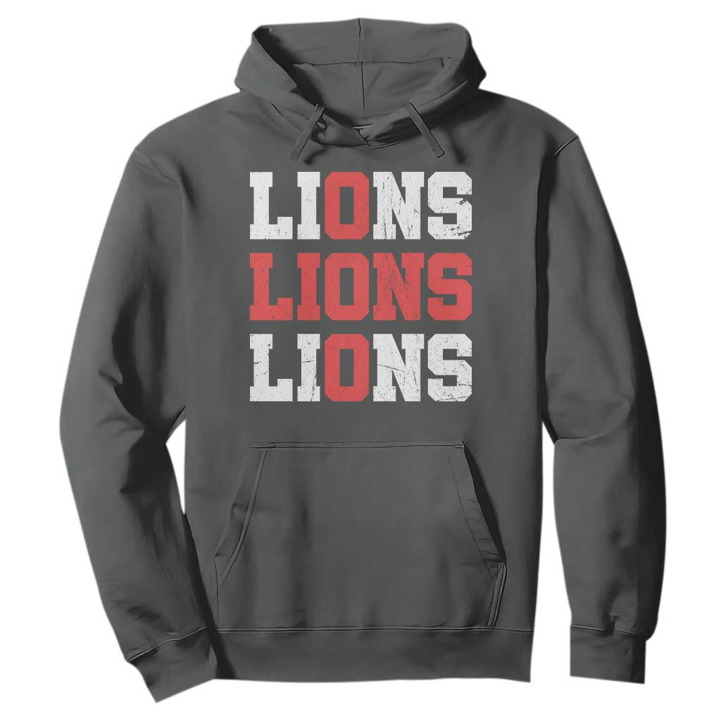 England Lions Soccer English Pride Hoodie TS11 Dark Heather Print Your Wear