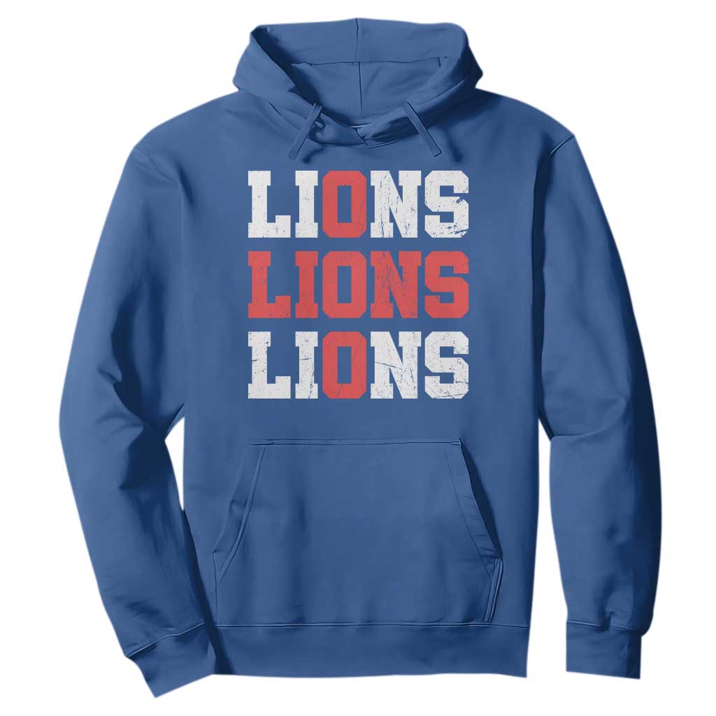 England Lions Soccer English Pride Hoodie TS11 Royal Blue Print Your Wear
