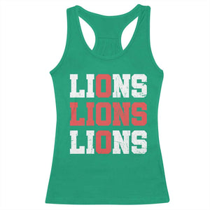 England Lions Soccer English Pride Racerback Tank Top TS11 Irish Green Print Your Wear