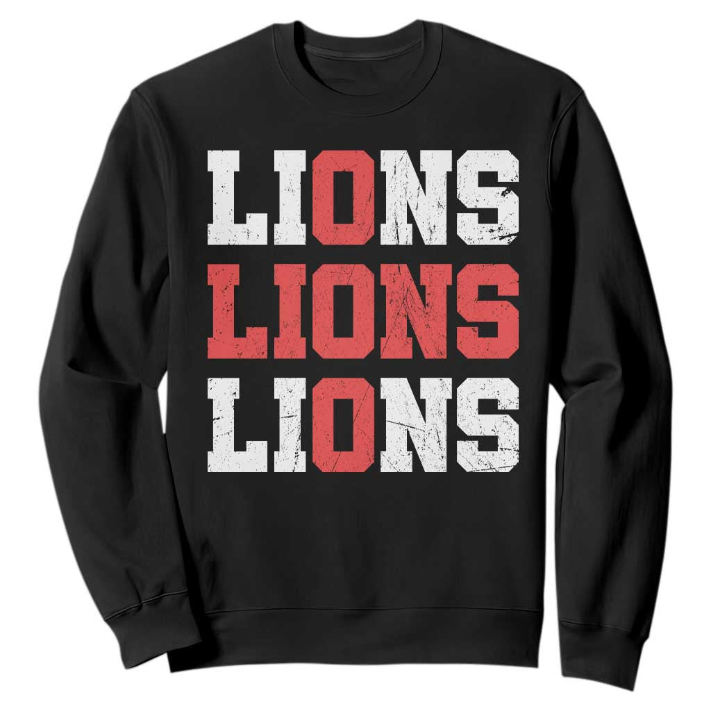 England Lions Soccer English Pride Sweatshirt TS11 Black Print Your Wear