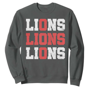England Lions Soccer English Pride Sweatshirt TS11 Dark Heather Print Your Wear