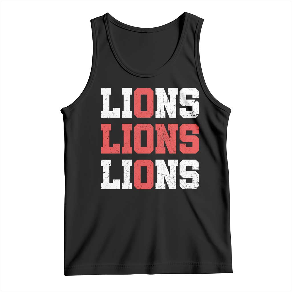 England Lions Soccer English Pride Tank Top TS11 Black Print Your Wear