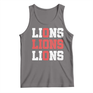 England Lions Soccer English Pride Tank Top TS11 Deep Heather Print Your Wear