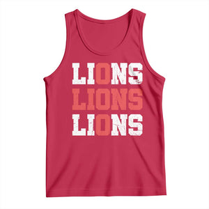 England Lions Soccer English Pride Tank Top TS11 Red Print Your Wear