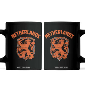 Netherlands Dutch Republic Lion Vintage Holland Crest Coffee Mug TS11 Black Print Your Wear