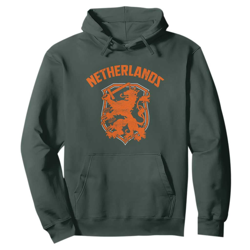 Netherlands Dutch Republic Lion Vintage Holland Crest Hoodie TS11 Dark Forest Green Print Your Wear