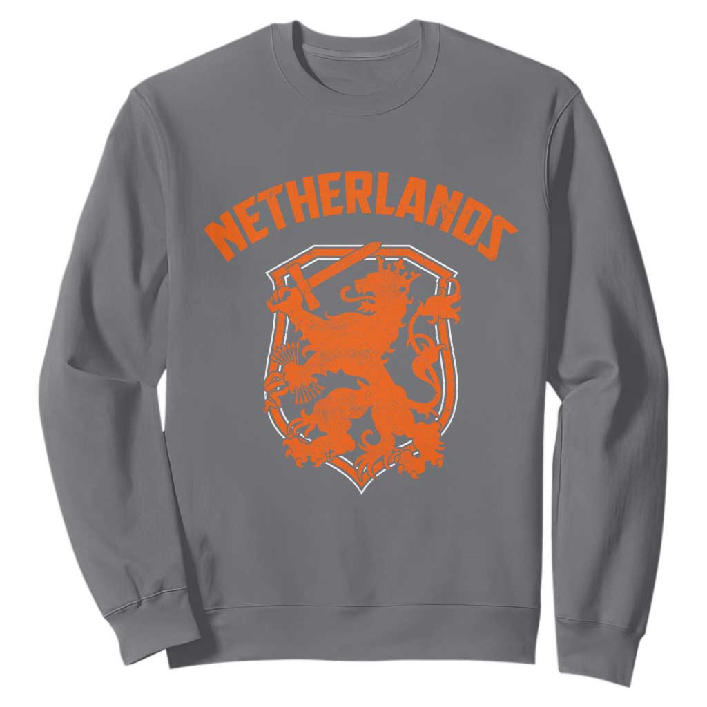 Netherlands Dutch Republic Lion Vintage Holland Crest Sweatshirt TS11 Charcoal Print Your Wear