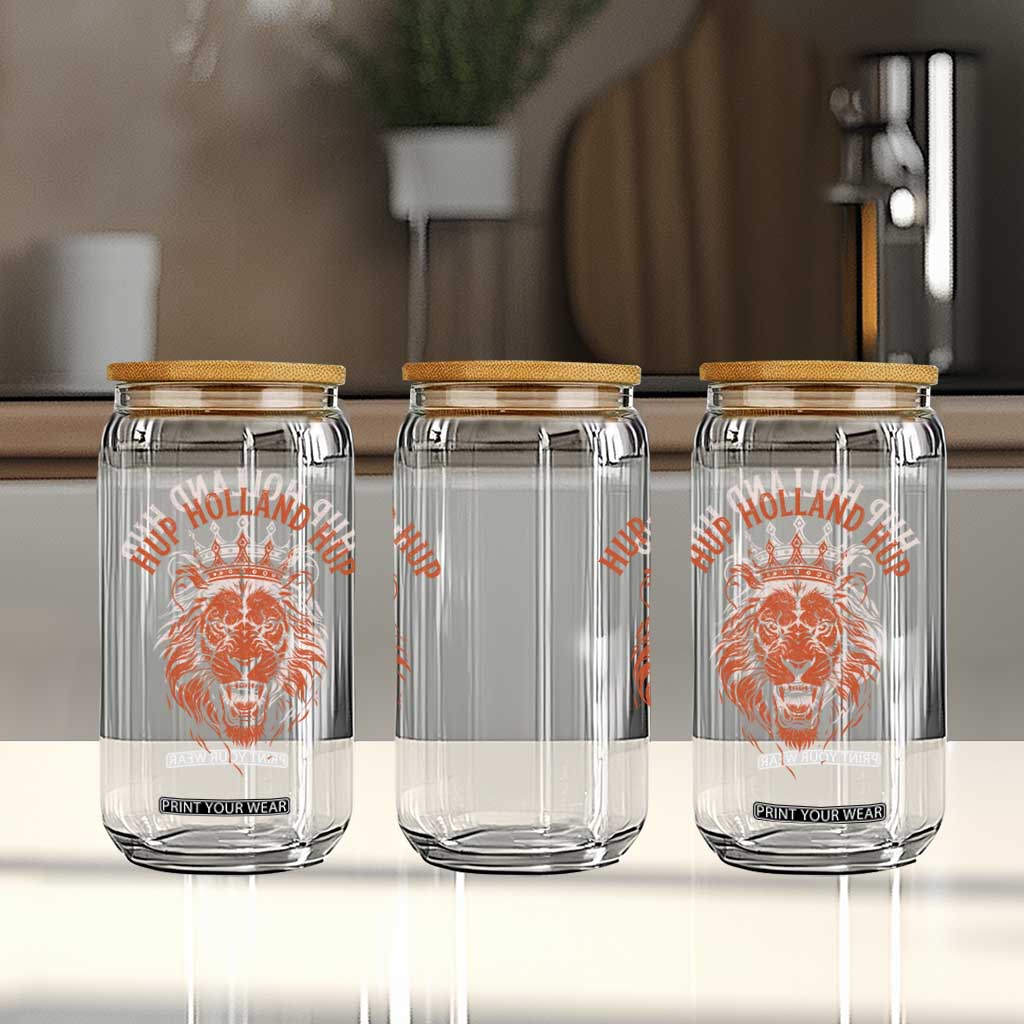 Hup Holland Hup Dutch Orange Lion Netherlands Heritage Glass Can TS11 Print Your Wear