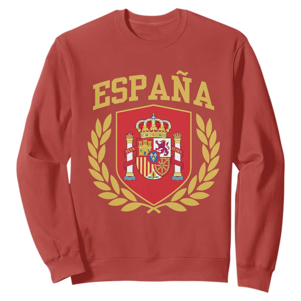 Espana Escudo Retro Spain Coat of Arms Español Sweatshirt TS11 Red Print Your Wear