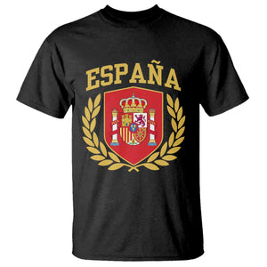 Espana Escudo Retro Spain Coat of Arms Español T Shirt TS11 Black Print Your Wear