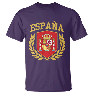 Espana Escudo Retro Spain Coat of Arms Español T Shirt TS11 Purple Print Your Wear