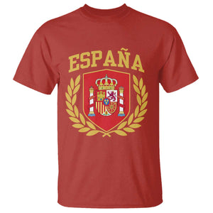 Espana Escudo Retro Spain Coat of Arms Español T Shirt TS11 Red Print Your Wear