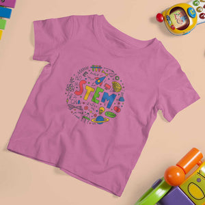 STEM Teacher T Shirt For Kid Science Technology Engineering Math School TS11 Azalea Print Your Wear