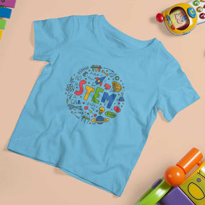 STEM Teacher T Shirt For Kid Science Technology Engineering Math School TS11 Sky Print Your Wear