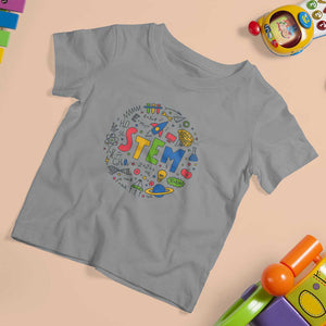 STEM Teacher T Shirt For Kid Science Technology Engineering Math School TS11 Sport Gray Print Your Wear