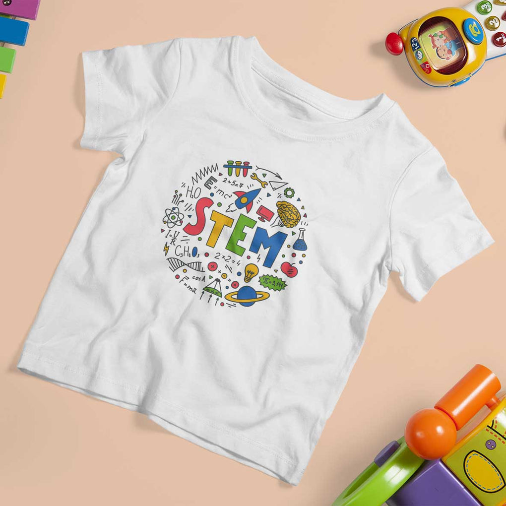 STEM Teacher T Shirt For Kid Science Technology Engineering Math School TS11 White Print Your Wear