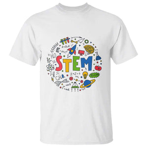 STEM Teacher T Shirt Science Technology Engineering Math School TS11 White Print Your Wear