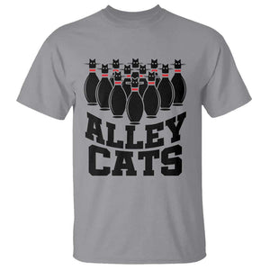 Funny Bowling T Shirt Alley Cats Bowler Player Pins Strike TS11 Sport Gray Print Your Wear