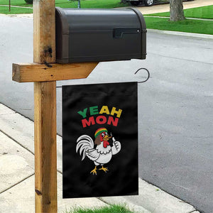 Jamaica Chicken Garden Flag Yeah Mon Jamaican Rastacap TS11 Print Your Wear