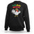 Jamaica Chicken Sweatshirt Yeah Mon Jamaican Rastacap TS11 Black Print Your Wear