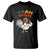 Jamaica Chicken T Shirt Yeah Mon Jamaican Rastacap TS11 Black Print Your Wear