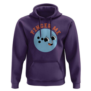 Funny Bowling Hoodie Finger Me Inappropriate Balls TS11 Purple Print Your Wear