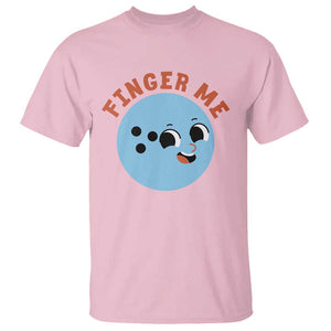 Funny Bowling T Shirt Finger Me Inappropriate Balls TS11 Light Pink Print Your Wear