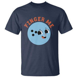 Funny Bowling T Shirt Finger Me Inappropriate Balls TS11 Navy Print Your Wear