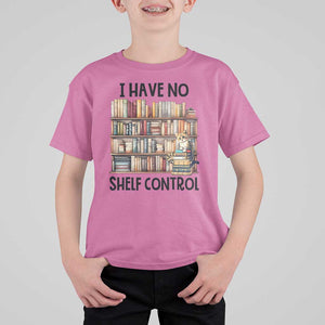 Funny Library Reading T Shirt For Kid I Have No Shelf Control Books Cat TS11 Azalea Print Your Wear