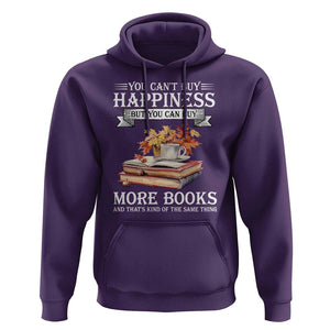 Funny Reading Lover Hoodie You Can't buy Happiness But You Can Buy More Books TS11 Purple Print Your Wear