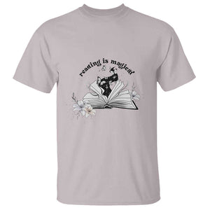 Funny Book Lover T Shirt Reading Is Magical Black Magic TS11 Ice Gray Print Your Wear