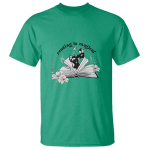 Funny Book Lover T Shirt Reading Is Magical Black Magic TS11 Irish Green Print Your Wear