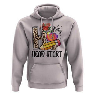 Back To School Hoodie H Is For Head Start Pencil Apple Flower TS11 Ice Gray Print Your Wear