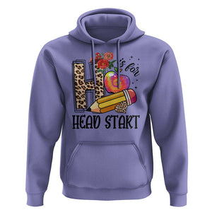 Back To School Hoodie H Is For Head Start Pencil Apple Flower TS11 Violet Print Your Wear