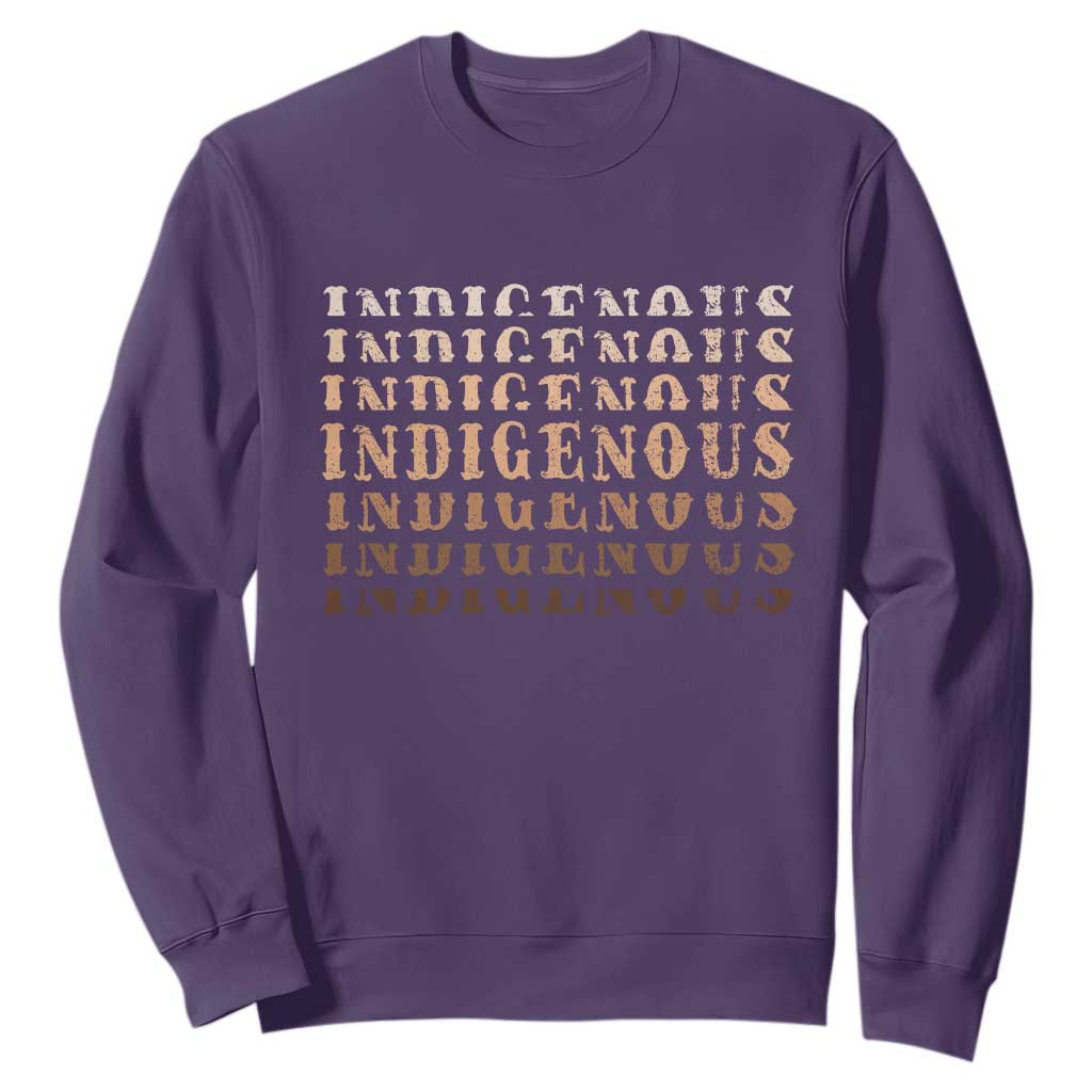 Native American Heritage Indigenous Peoples Heritage Sweatshirt TS11 Purple Print Your Wear