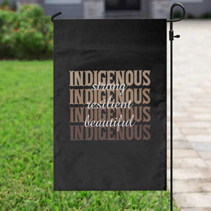 Proud Native American Indigenous Strong Resilient Beautiful Garden Flag TS11 Print Your Wear