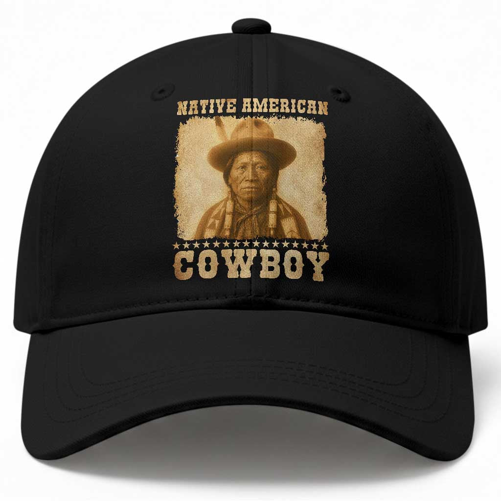 Native American Cowboy Baseball Cap Vintage Western Country Portrait TS11 Print Your Wear