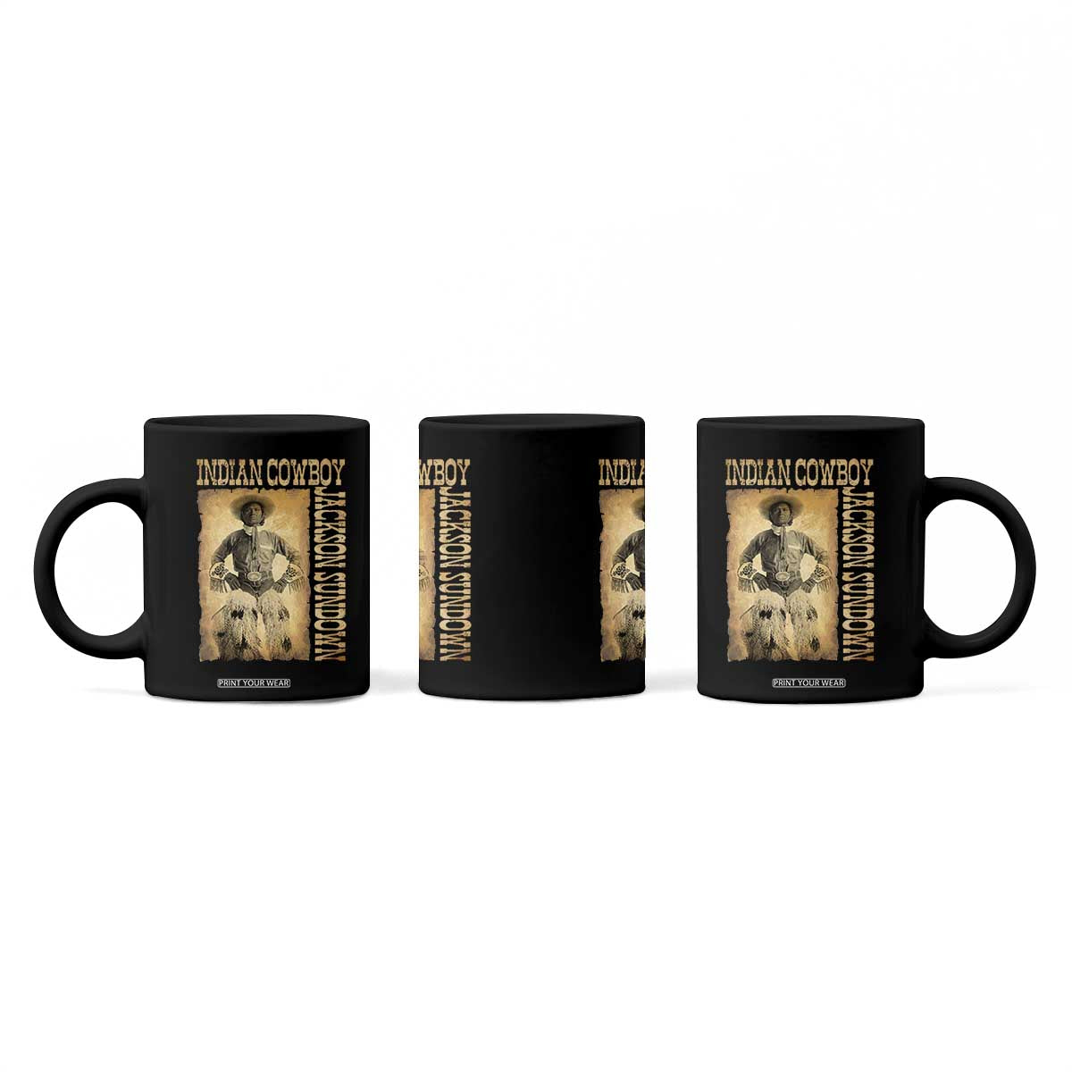 Jackson Sundown Coffee Mug Native American Cowboy Vintage Western TS11 Print Your Wear