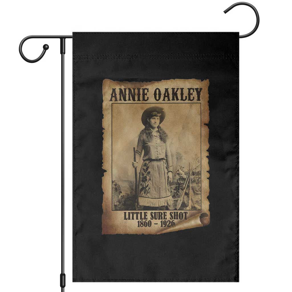Annie Oakley Garden Flag Little Sure Shot The Legendary Cowgirl TS11 Black Print Your Wear