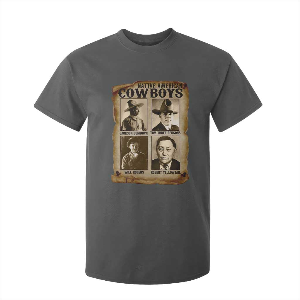 Native American Cowboy Legends T Shirt For Kid Vintage Western Rodeo TS11 Dark Heather Print Your Wear