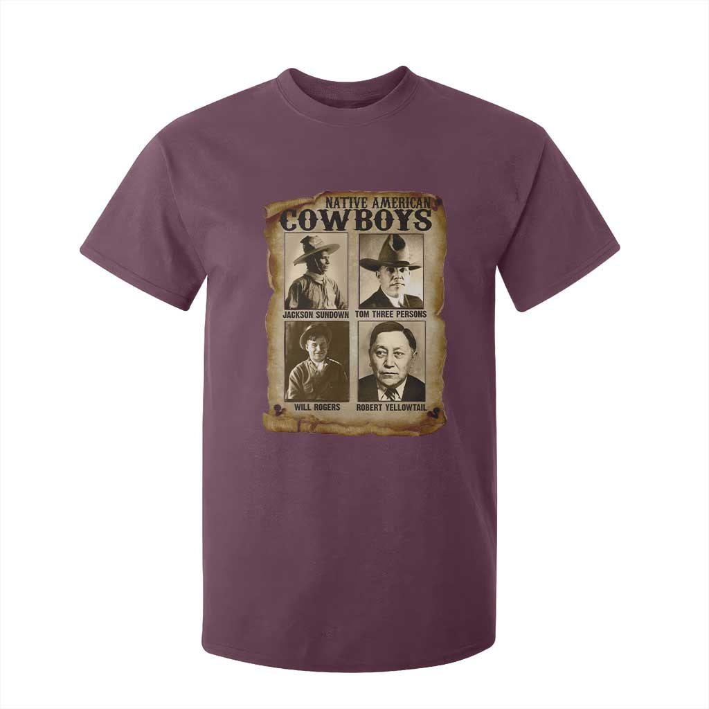 Native American Cowboy Legends T Shirt For Kid Vintage Western Rodeo TS11 Maroon Print Your Wear