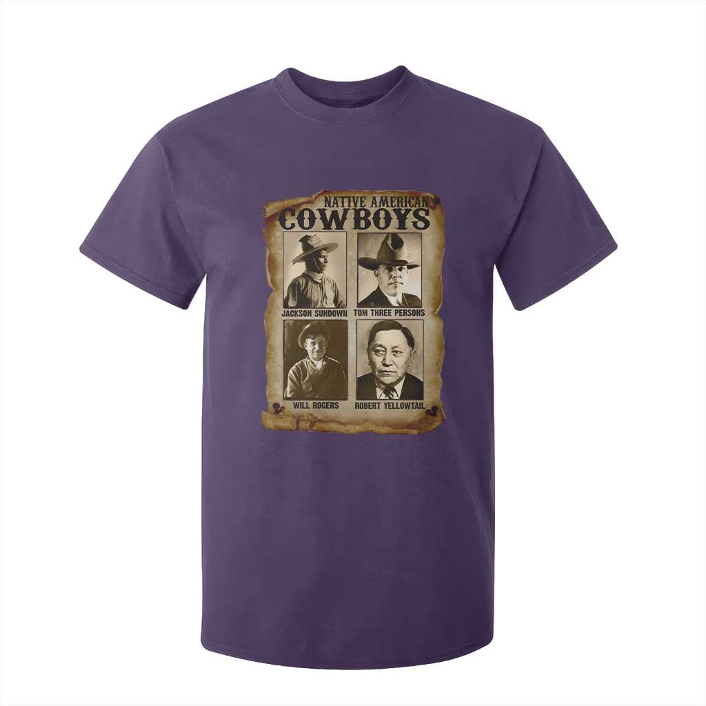 Native American Cowboy Legends T Shirt For Kid Vintage Western Rodeo TS11 Purple Print Your Wear