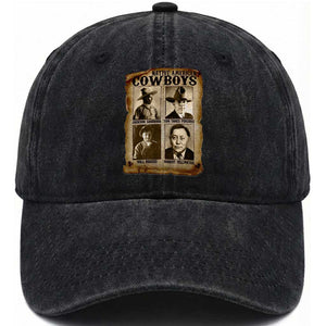 Native American Cowboy Legends Washed Cotton Baseball Cap Vintage Western Rodeo TS11 Print Your Wear