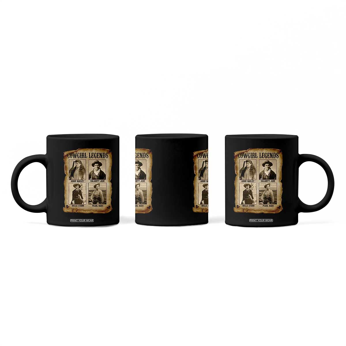 Cowgirl Legends Coffee Mug Vintage Legendary American Old West TS11 Print Your Wear