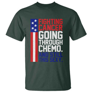 Fighting Cancer Going Through Chemo And Still This Sexy T Shirt Vintage American Flag